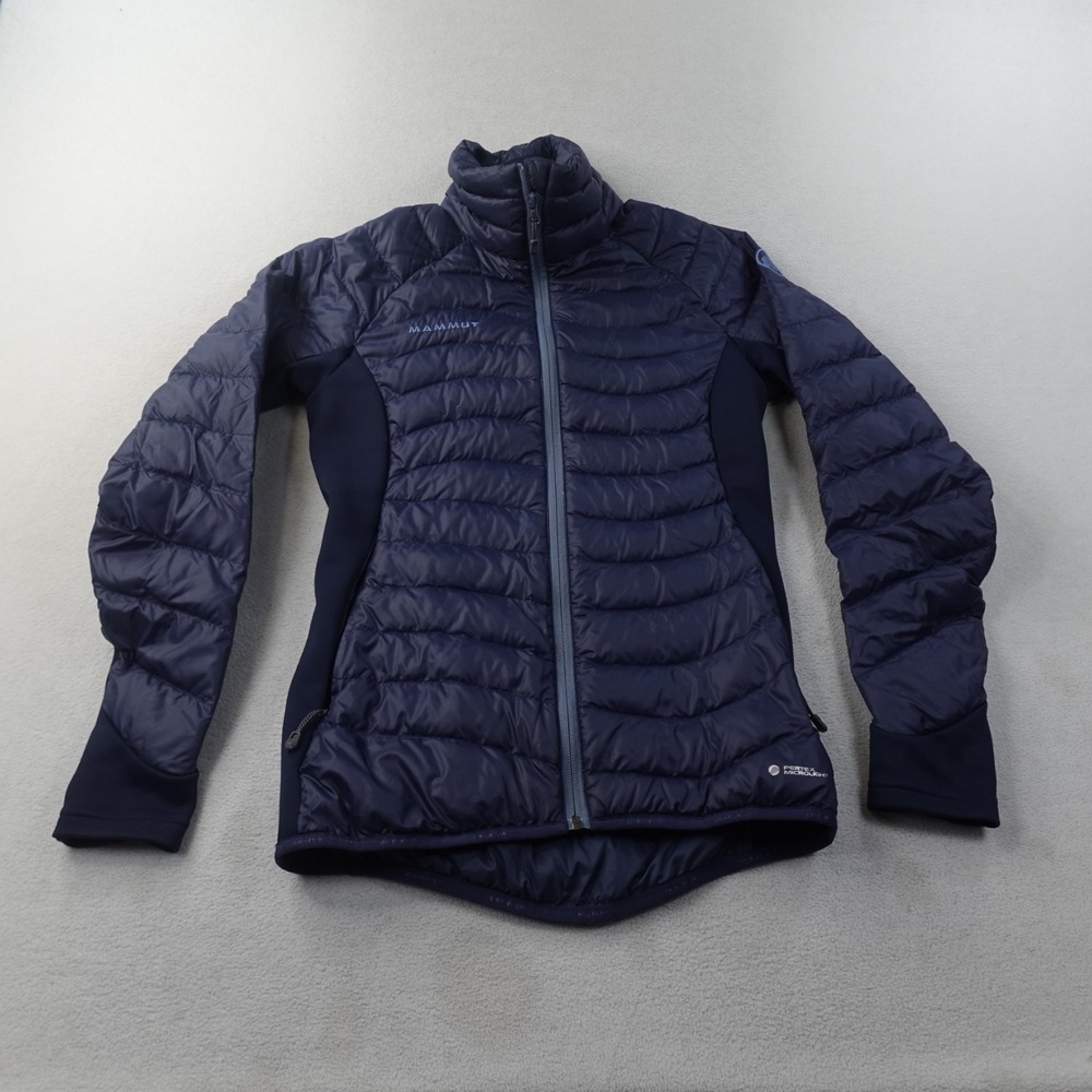 Mammut Down Jacket Womens XS Navy Pertex Microlight Hybrid 1010-19160